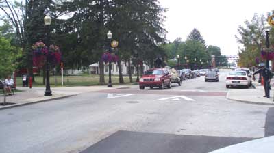 Raised Crosswalk Main St Carmel IN