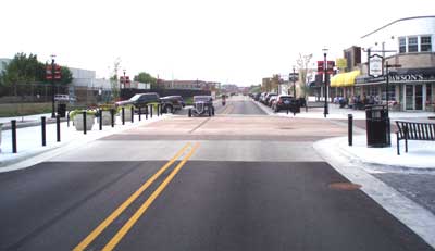 Raised Intersection Main St Speedway IN