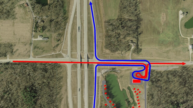 Pass-by and diverted link trips