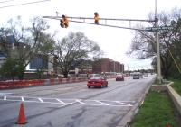 Tenth Street at Riley Hospital Drive, Indianapolis, Indiana