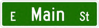 Street name sign: East Main Street